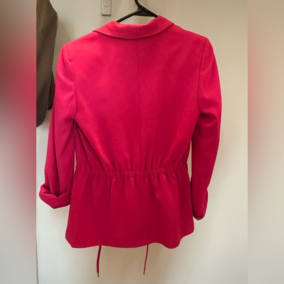 Alice + Olivia Kyle East Shawl Collar Jacket - Drawstring Waist - Picture 2 of 5